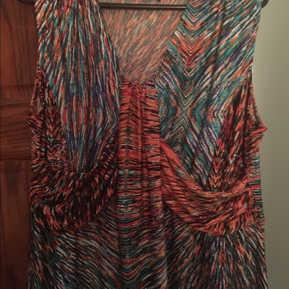 Multiprint full length dress - Picture 3 of 4